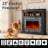 40" Fireplace Freestanding Electric Fireplace with Mantel, 3D Realistic Flame Faux Fireplace-120098245