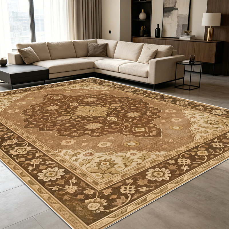 1PC Vintage Persian Medallion Floral area rugs for Living Room, Soft and Comfortable, Suitable for all seasons, easy-to-maintain, machine washable Indoor floor mat, Under Table Farmhouse suitable for dining room, bedroom, foyer, home office, patio,