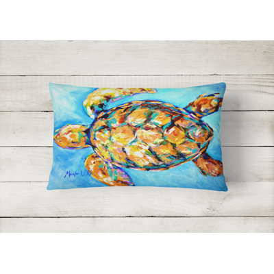 Sand Dance Outdoor Reversible Throw Pillow