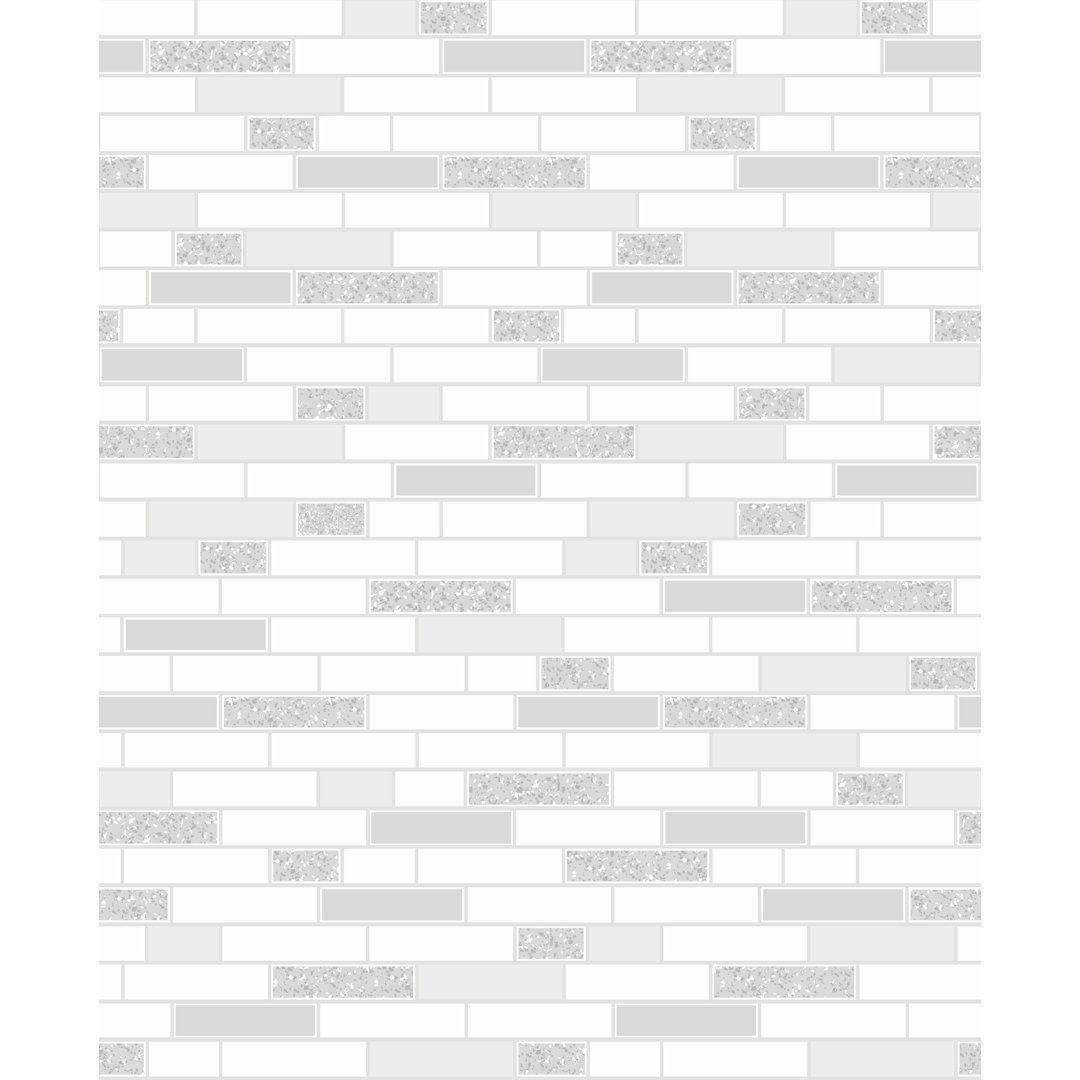 Boothe 10m L x 53cm W Brick, Wood and Stone Wallpaper Roll