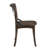 Brady Cross Back Side Chair in Dark Oak and Black (Set of 2)