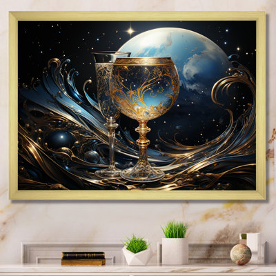 " Somas Sapphire Wine Glass Serenity "