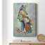 Fantastic Florals Fox, assis sur toile tendue avec châssis de qualité supérieure - prêt à être accroché-1716637963