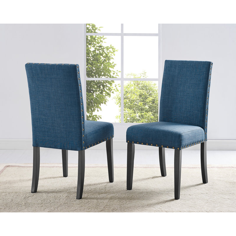 Ensemble de 2 chaises de salle à manger Biony, Bleu