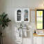 Armoire murale en verre arquée avec portes réglables