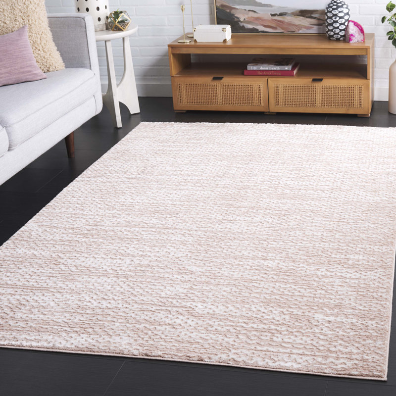 Jemie Performance Chevron Rug, Square 6'7"