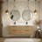 San Diego 60'' Double Bathroom Vanity With Engineered Quartz Top
