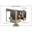 Gazebo Penguin Florence Solarium Mural 8 Pi x 12 Pi Toit De Polycarbonate En Sable-20291734