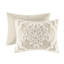 3 pièces d'édredon taupe très grand / très grand - rembourrage en chenille de coton 100% literie douce-118649969-118649971
