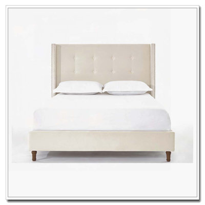 Tall Headboard Upholstered Bed