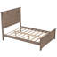 Lit plateforme en bois avec tête de lit et pied de lit Alesia Farmhouse-1203297742