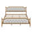 Upholstered Platform Bed with Headboard-367870349-367493765