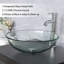 Meuble-lavabo double 72 po avec vasque en verre 72 inch, plateau en contreplaqué, pieds en bois massif, surface peinte-1002566205-1002566204