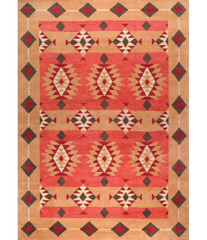 Mesa Wool Southwestern Area Rug, Rectangle 4' x 6'