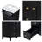 24" Freestanding Bathroom Vanity With Ceramic Sink & 1 Tip-Out Drawer & 3 Drawers And Cabinet With Adjustable Shelves-2032467283-2032467293