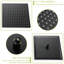 Ensemble de douche à double fonction - débit d'huile réglable bronze huilé bronze à tête carrée 10 pouces 360-125519133