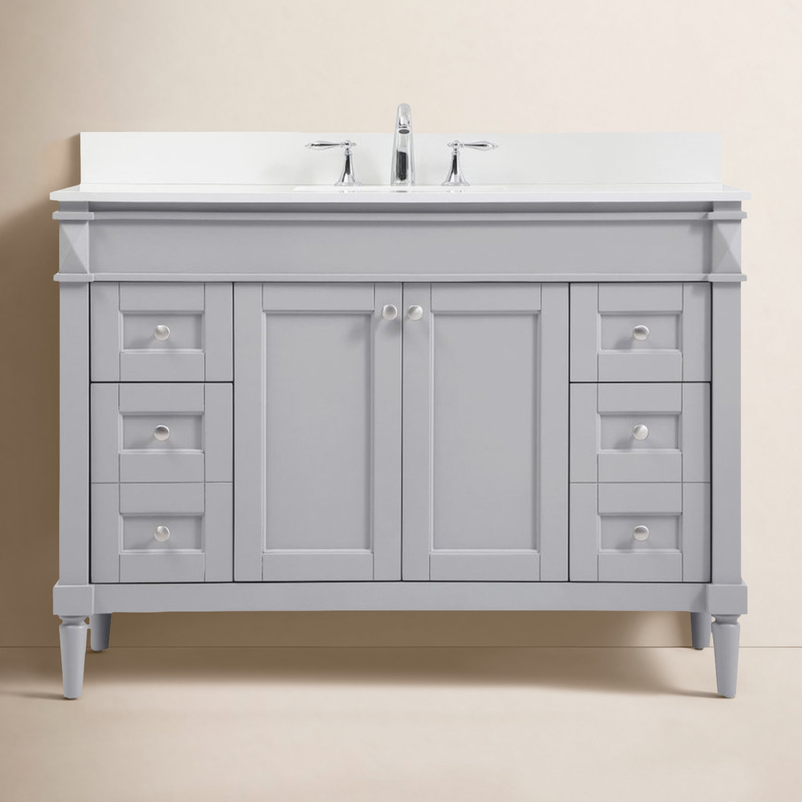 Readington 48'' Single Bathroom Vanity, Gray