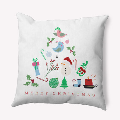 Coussin décoratif «Merry Christmas Story»