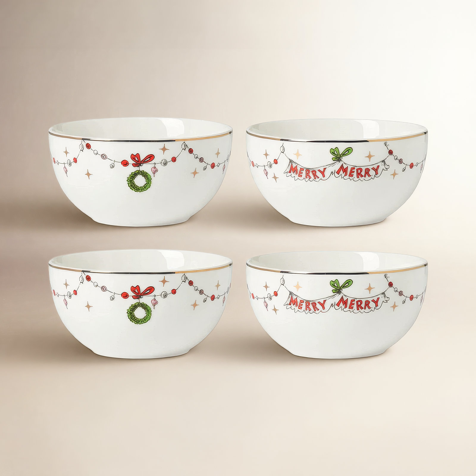 MERRY GRINCHMAS Porcelain Cereal Bowl