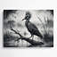 Art mural gris sur toile faune-303162781