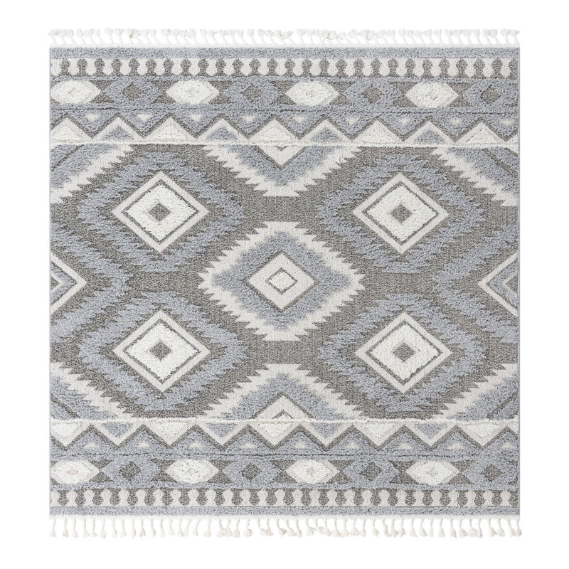 Jerris Geometric Indoor Rug, Square 7'10"