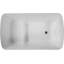 Baignoire de trempage autoportante rectangulaire en acrylique de 49 po de conception autoportante avec trop-plein et drain chromés-111469688