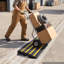 Curb Ramp, 2.6" Rise Rubber Driveway Ramps, Heavy Duty 33069 lbs Weight Capacity Threshold Ramp, Curbside Bridge Ramps for Loading Dock Garage Sidewalk, Expandable Full Ramp Set
