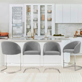 Chylee 26'' Boucle Upholstered Counter Stool