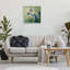 Bluebird Flock over Moon, art de la giclée encadrée par Floy Zittin-114339726-114339728