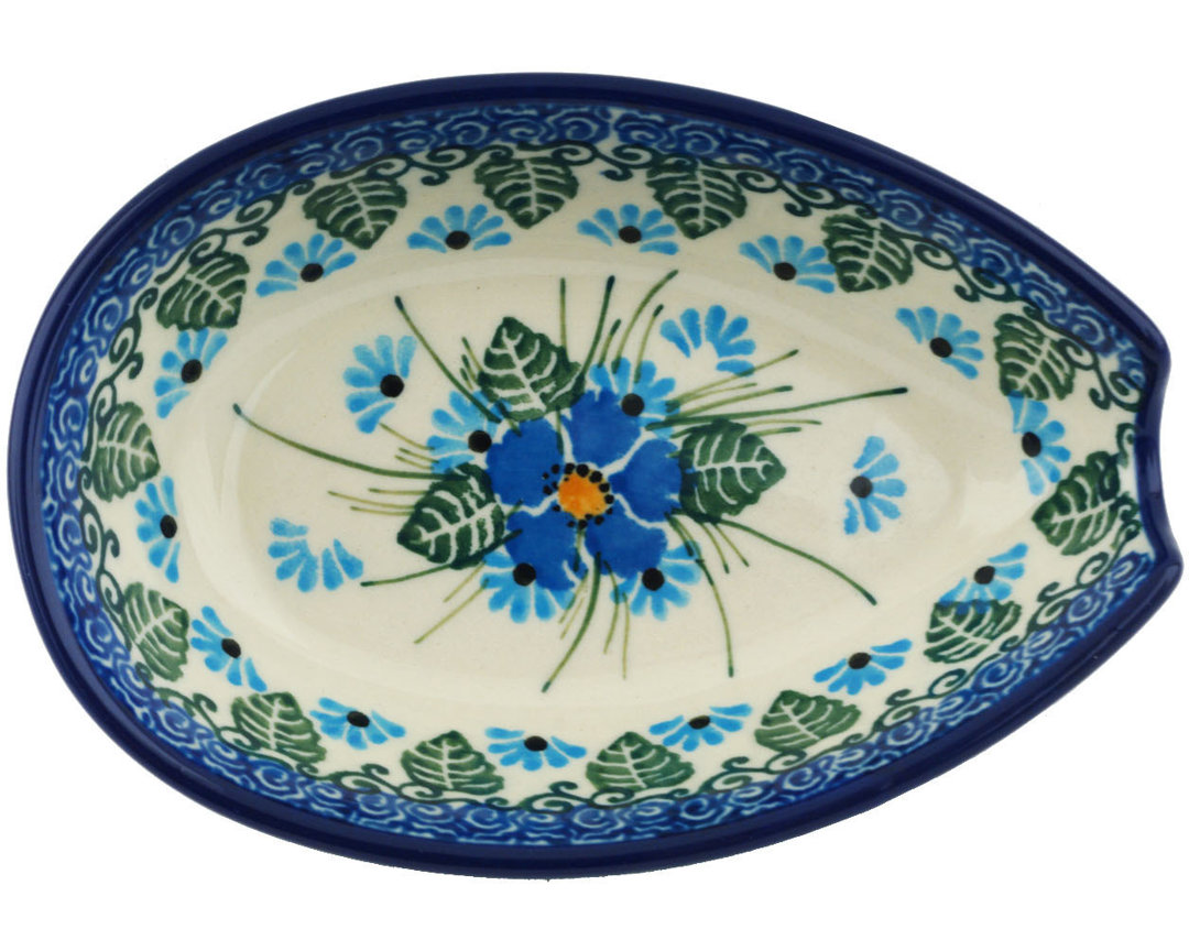 Rowen Ceramic / Porcelain Oval Spoon Rest The Holiday Aisle®