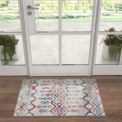 Tapis crème / multicolore Alvarenga