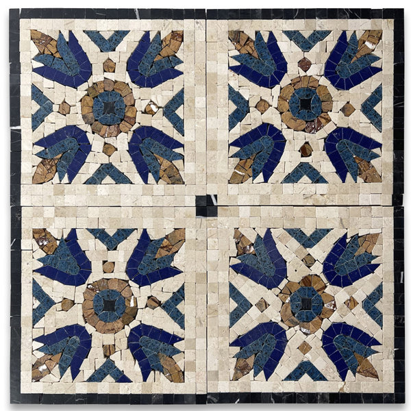 7" x 7" Marble Mosaic Sheet Wall Floor Use Tile
