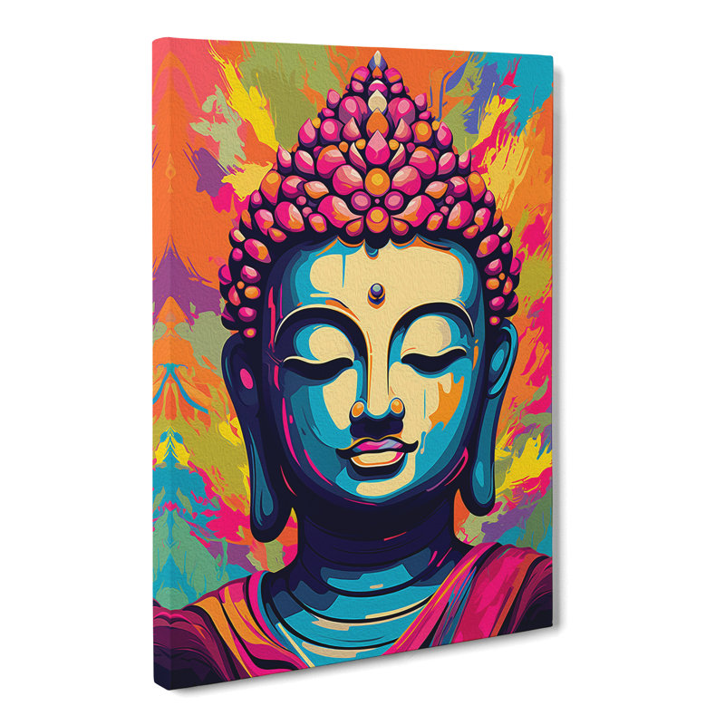 Buddha Pop No.2 - Wrapped Canvas Print, 76cm H x 50cm W x 3cm D