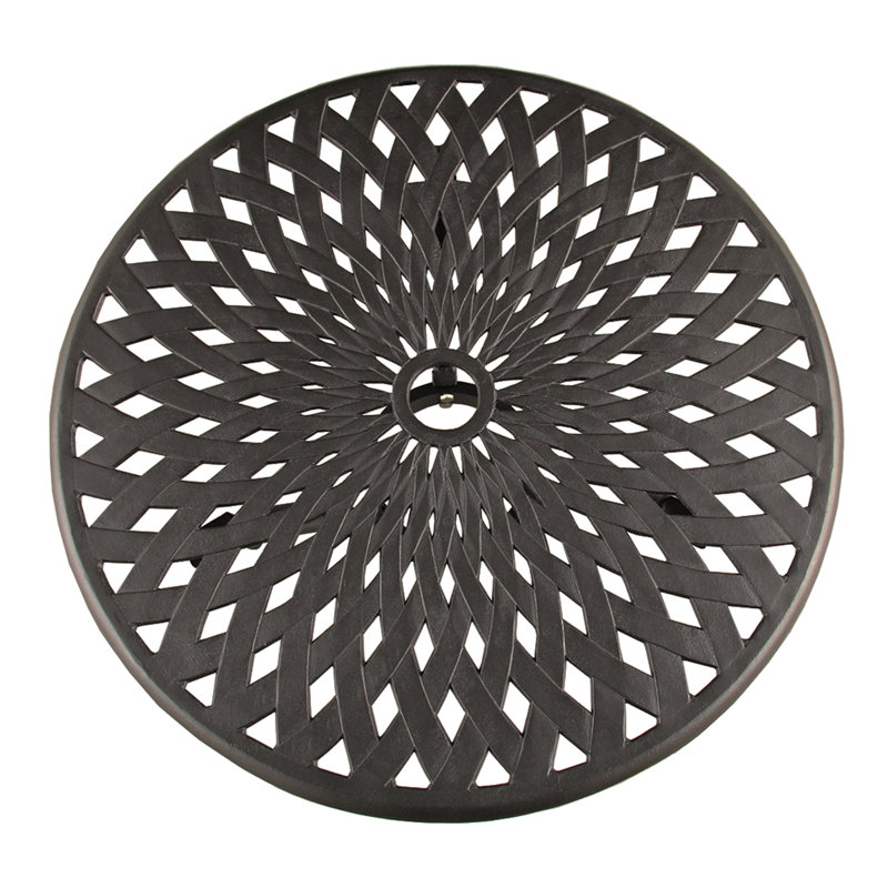 Ensemble de bistro 3 pièces mesh treillis Hufford