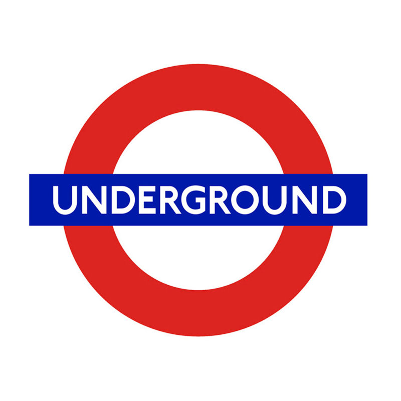London Underground, 20" H x 24" W