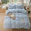 Ensemble de housse de couette rayé 100% coton délavé DONEUS-113054930-118101062