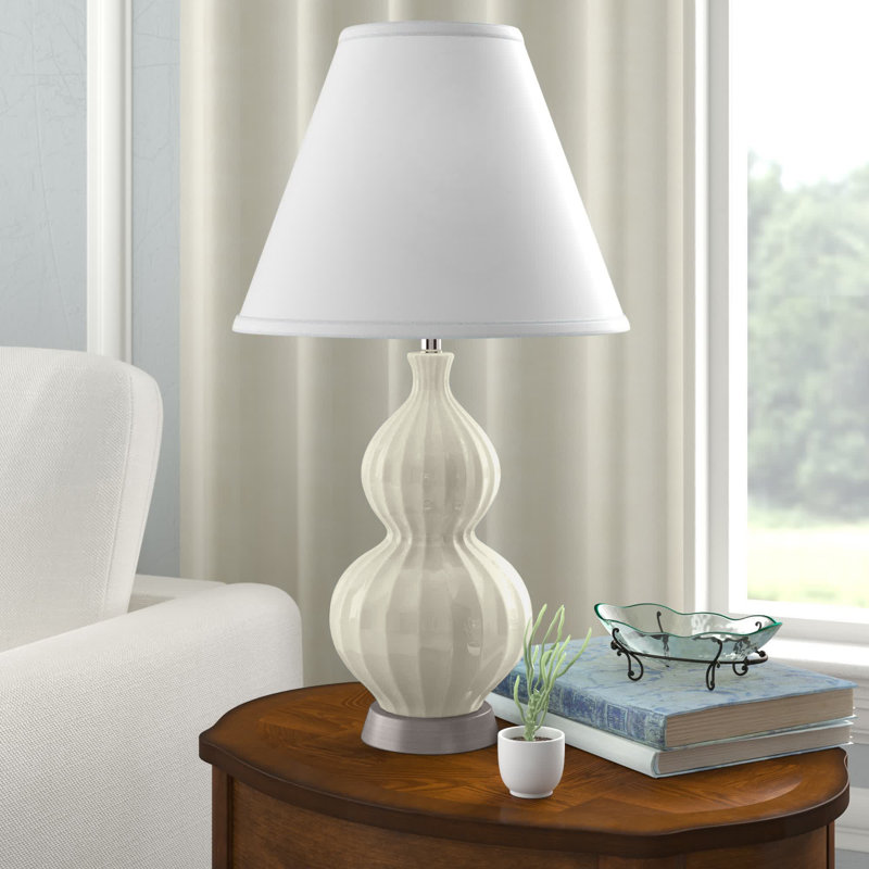 Lampe de table 25 po Arnolt, Bleu clair