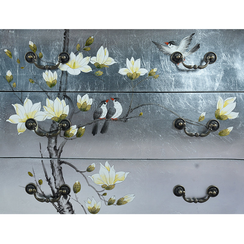 Armoire de vestibule 3 tiroirs Silver Silver