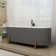Colour 67" L x 31" W Fluted Freestanding Soaking Acrylic Bathtub with Chrome Drain and Overflow