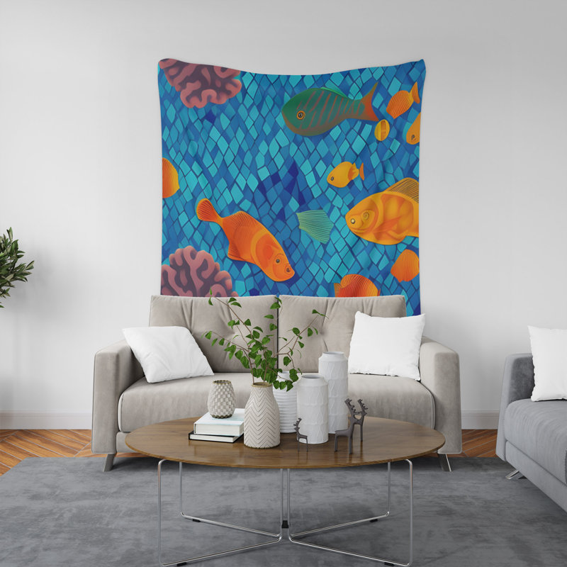 Tapisserie murale, H 88 po x l 104 po