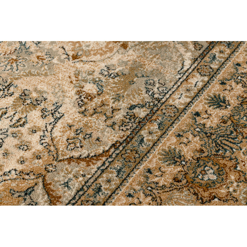 Mordecai Oriental Wool Area Rug, Rectangular 66 x 100cm