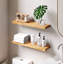 Tablettes flottantes en bois de pin massif 2 pièces Jorgensen pour décoration murale, cuisine, salle de bain, espace de travail, épais-1226905285-1227379627