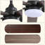 42 Inch Modern Ceiling Fan With LED Light 5 Blades Remote Control Reversible DC Motor Black For Bedroom