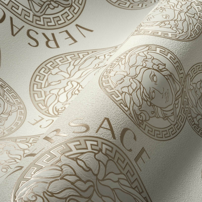 Versace Midnight Sky Monarch Unpasted Vinyl Wallpaper, Gold