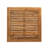 Outdoor Minimalist Acacia Wood Square Bar Table - Teak Finish-1452999964