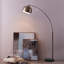 Hartfield 173cm Arched Floor Lamp Arc Floor Lamp with Bell Metal Shade and Solid Marble Base-2124651982