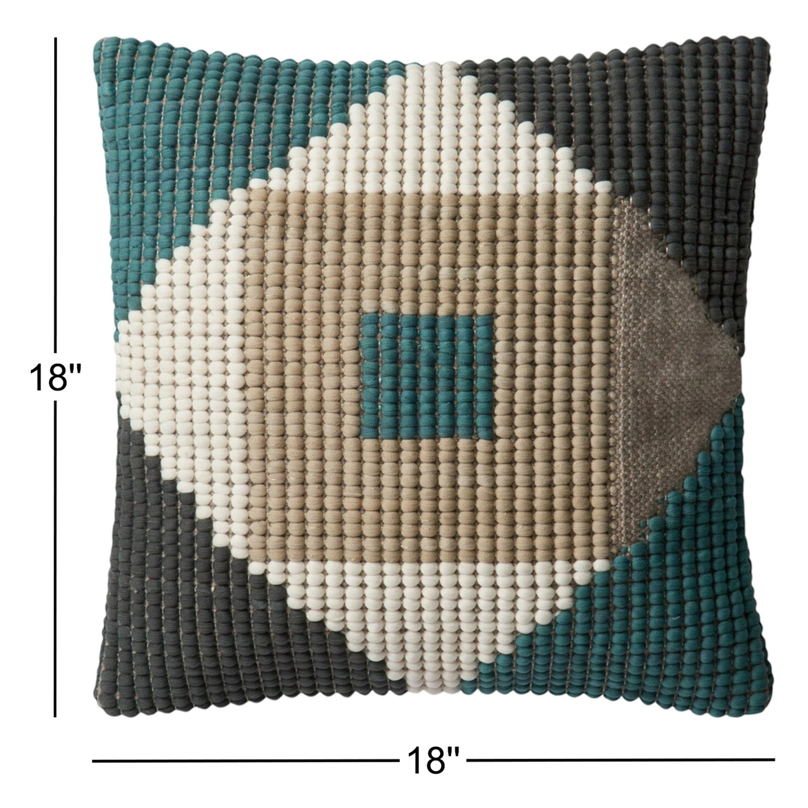 Kaleigh 18" x 18" Throw Pillow