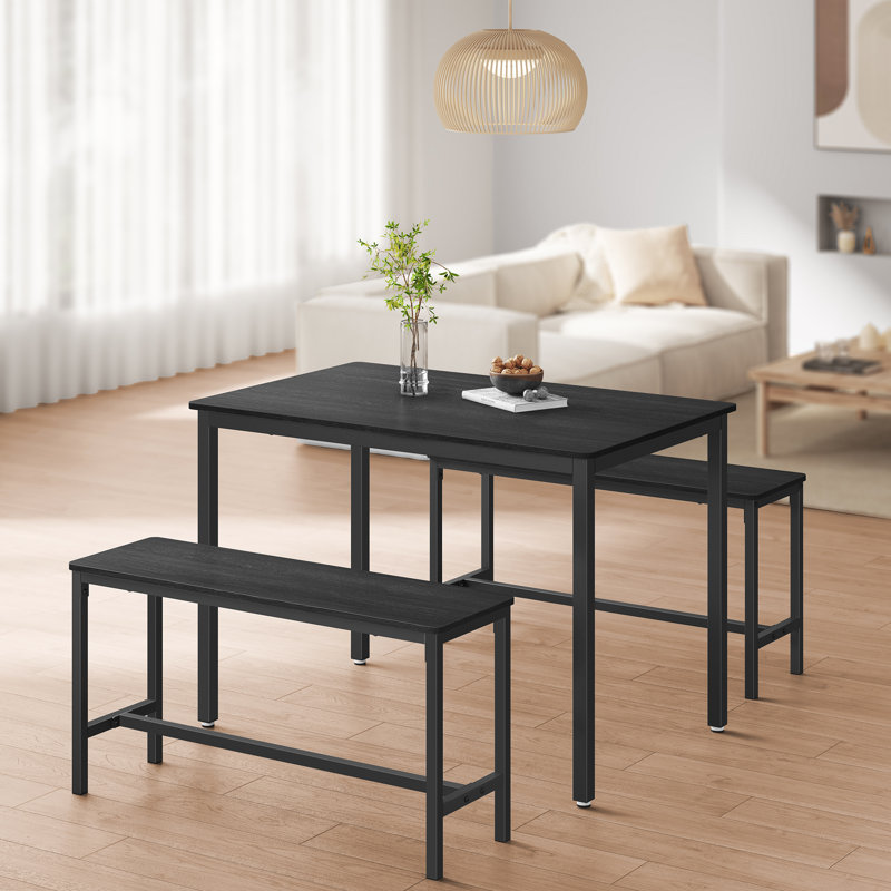 Franko 4 - Person Dining Set, Black