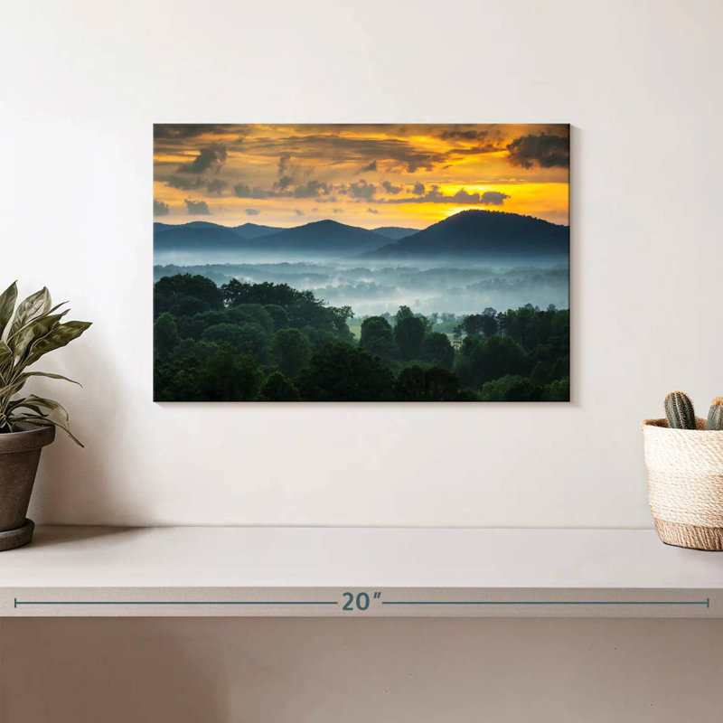 Alvord Hazy Blue Ridge Mountains, H 8 po x l 12 po