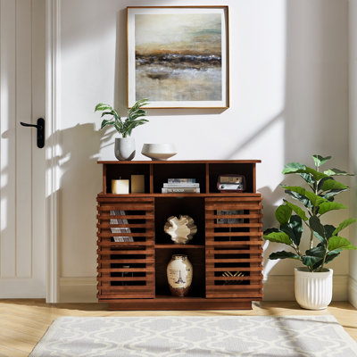 36-inch Sideboard Buffet Cabinet with Sliding Doors and Adjustable Shelf